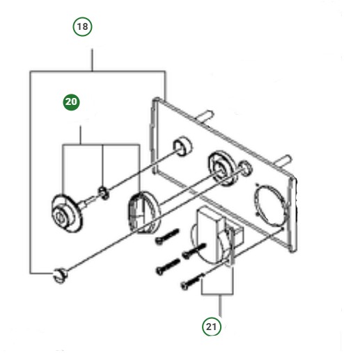 SWITCH SWITCH KNOB KIT S 25 i gruppen  hos Gräsklipparbutiken (5992815-02)