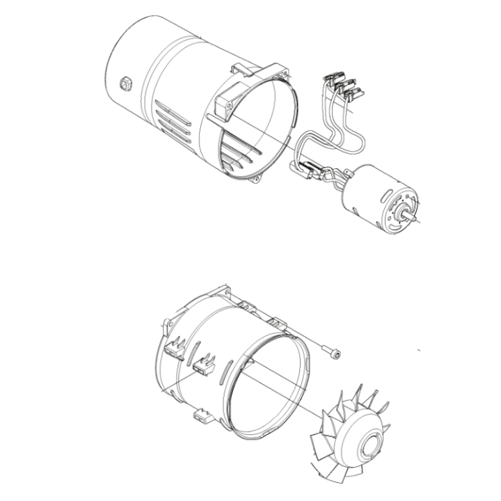 Motor Kit Motor, Rotor, Stator i gruppen hos Gräsklipparbutiken (5993026-01)