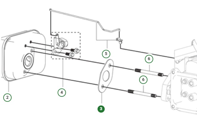 MUFFLER GASKET i gruppen Reservdelar Gräsklippare / Reservdelar till Motorer / Reservdelar HS139A (970710101) hos Gräsklipparbutiken (5997123-01)