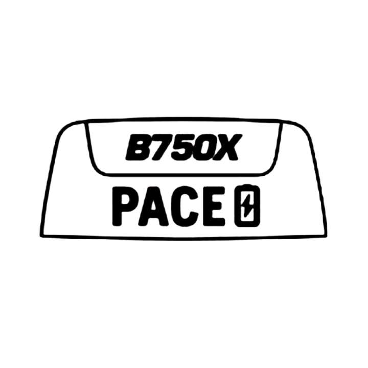 Logotype pace label B750X i gruppen hos Gräsklipparbutiken (5997135-02)