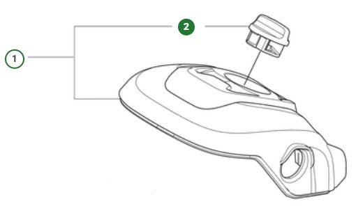 KNOB FILTER COVER HUSQVARNA i gruppen  hos Gräsklipparbutiken (5998156-01)