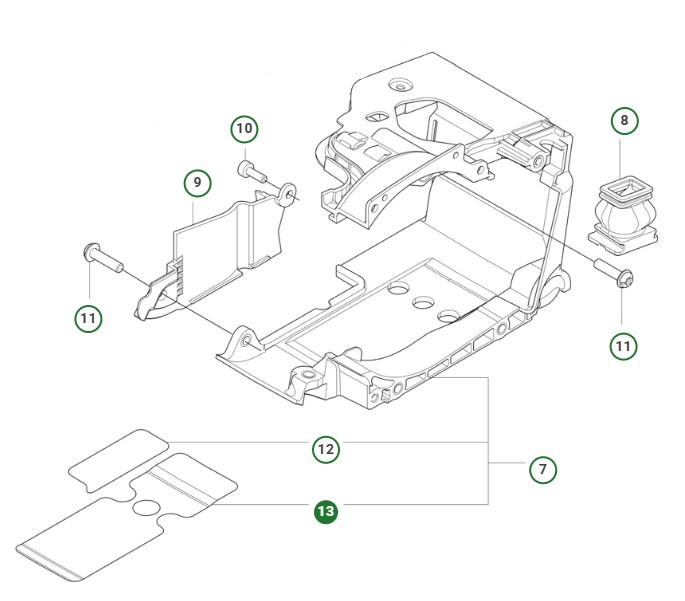 HEAT DEFLECTOR CYLINDER COVER i gruppen  hos Gräsklipparbutiken (5998159-01)