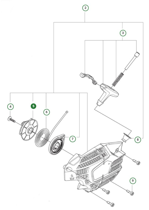 STARTER PULLEY 39CC i gruppen  hos Gräsklipparbutiken (5998187-01)
