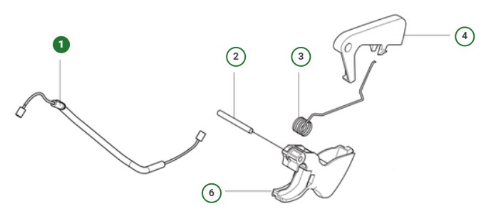 THROTTLE CABLE ASSY RH,39CC i gruppen  hos Gräsklipparbutiken (5998206-01)