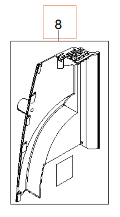 Bumper Right Dark Grey i gruppen  hos Gräsklipparbutiken (5999889-01)