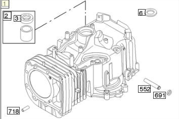 CYLINDER KOMPL i gruppen  hos Gräsklipparbutiken (796010)