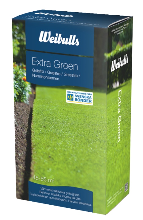 Gräsfrö Weibulls Extra Green 1kg i gruppen Gräsmattevård hos Gräsklipparbutiken (838045)