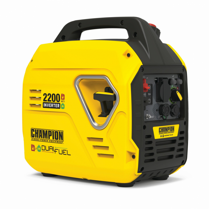 Champion 'The Mighty Atom' 2200W Dual fuel Inverterelverk i gruppen Skog och Trädgårdsprodukter / Elverk / Champion Elverk / Champion Inverterelverk hos Gräsklipparbutiken (92001i-DF-EU-SC)