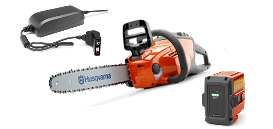 Husqvarna 120i Batteri motorsåg inkl BLi20 & QC80 i gruppen Skog och Trädgårdsprodukter / Husqvarna Motorsågar / Batterimotorsågar hos Gräsklipparbutiken (9670982-02)