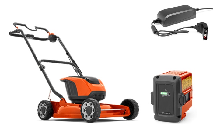 Husqvarna LB 146i Batterigräsklippare Inkl BLi20 & QC80 i gruppen Skog och Trädgårdsprodukter / Husqvarna Batteridrivna Trädgårdsmaskiner / Batterigräsklippare hos Gräsklipparbutiken (9678621-04)