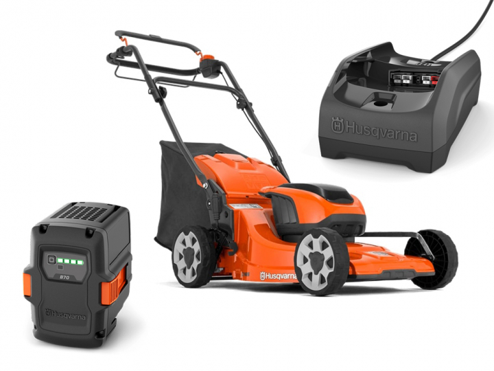 Husqvarna LC 142iS med B140 & C80 i gruppen Gräsklippare / Gräsklippare Batteridrivna / Självgående Gräsklippare Batteridrivna hos Gräsklipparbutiken (9705419-02)