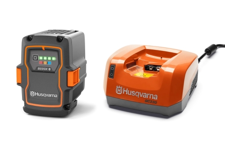 Batteripaket B220X & laddare QC330 i gruppen Skog och Trädgårdsprodukter / Husqvarna Batteridrivna Trädgårdsmaskiner / Tillbehör batterimaskiner hos Gräsklipparbutiken (9706078)