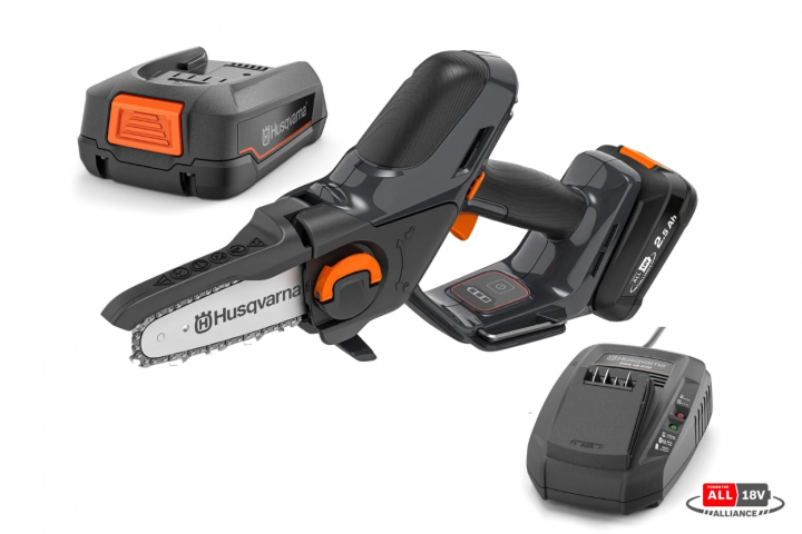 Husqvarna Aspire™ P5 Grensåg - med batteri och laddare i gruppen Skog och Trädgårdsprodukter / Husqvarna Aspire™ 18v batterisystem / Trädgårdsredskap hos Gräsklipparbutiken (9706213-05)