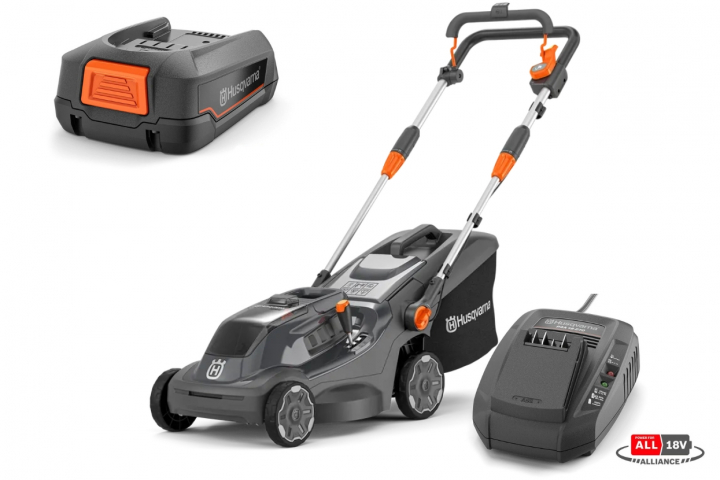 Husqvarna Aspire™ LC34A Gräsklippare - med batteri och laddare i gruppen Skog och Trädgårdsprodukter / Husqvarna Aspire™ 18v batterisystem / Trädgårdsredskap hos Gräsklipparbutiken (9706483-03)