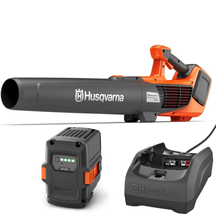 Husqvarna 122iB batteridriven lövblås med batteri och laddare i gruppen Skog och Trädgårdsprodukter / Husqvarna Lövblåsar / Batteridrivna blåsare hos Gräsklipparbutiken (9708273-02)
