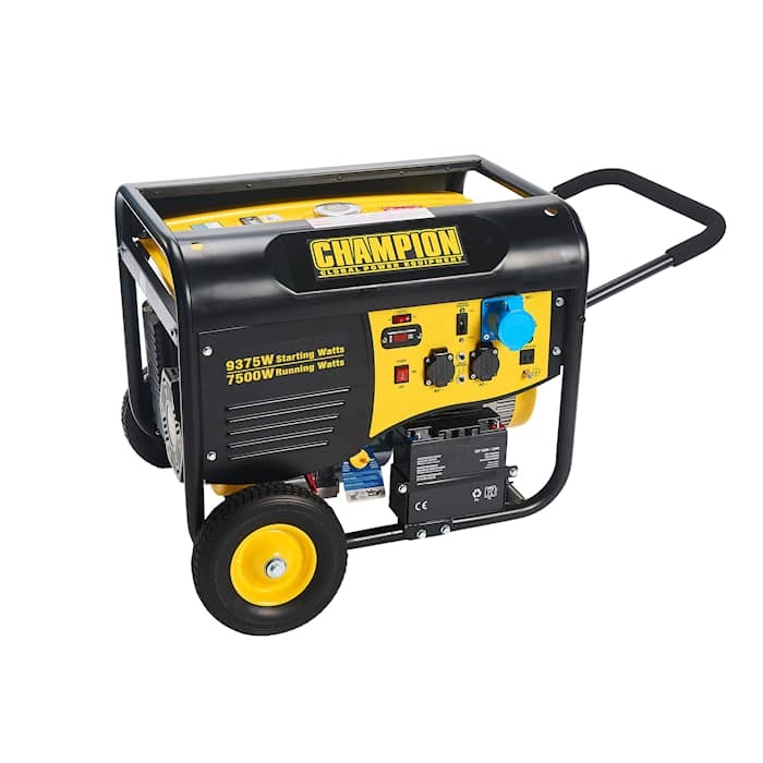 CHAMPION 8000W Elverk, bensin 1-fas i gruppen Skog och Trädgårdsprodukter / Elverk / Champion Elverk / Champion elverk hos Gräsklipparbutiken (CPG9000E2-EU)