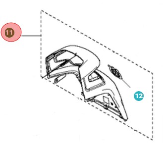 Frontkåpa, Inkl, Dekal