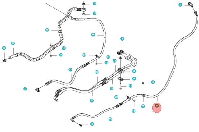 Hydraulslang, L=1460