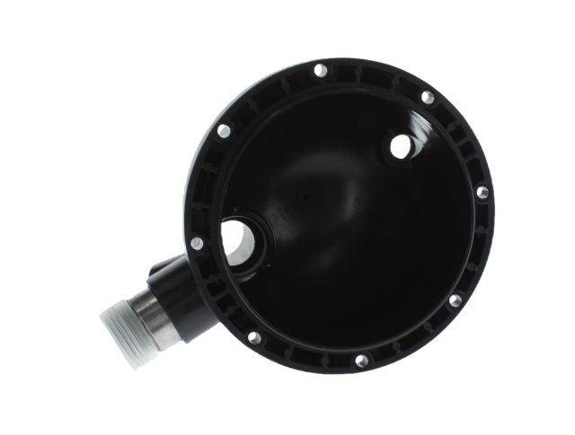 Pump cap with 2 stainless steel threads