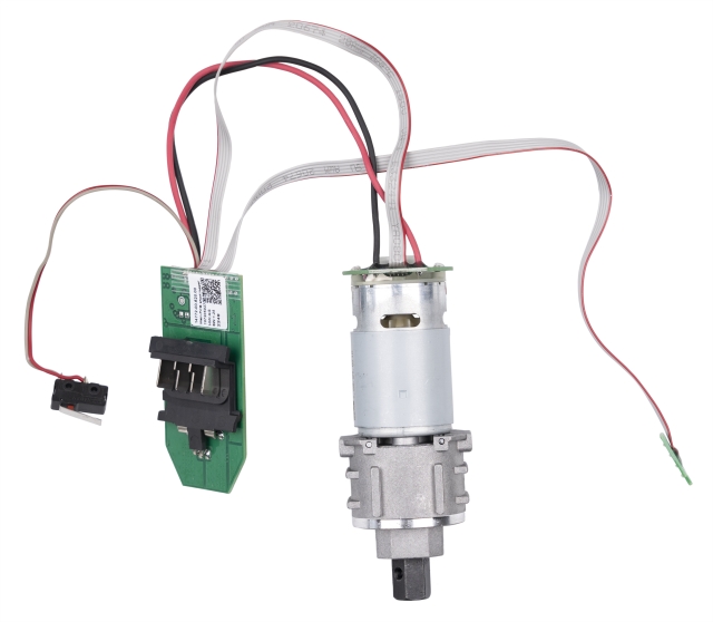 Motor with electronic circuit