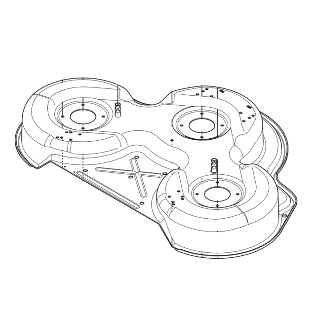 Deck Shell Assy Combi 94 Blac
