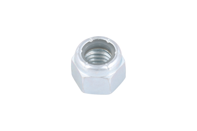 Nut prevail torque hex nut w nonmetal insert 3/8-16 x .564 in st clear zinc