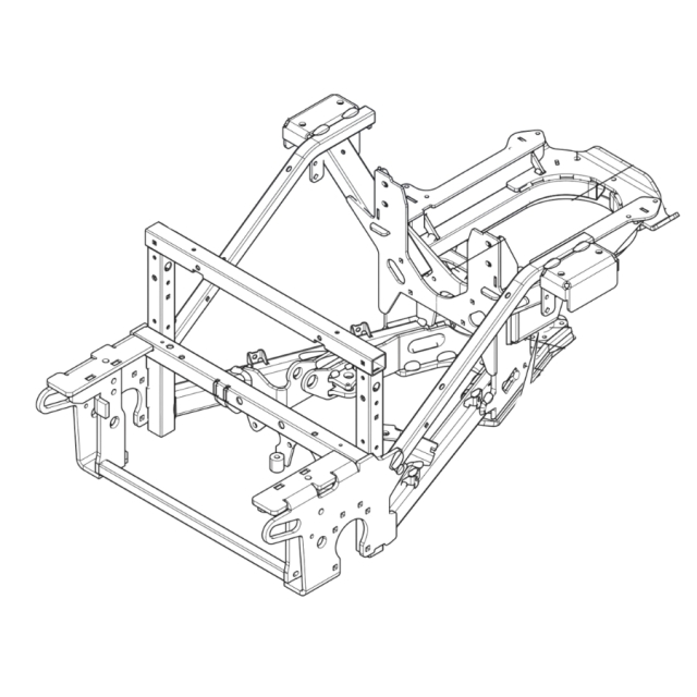 Frame Assy P520D / P525D Gray