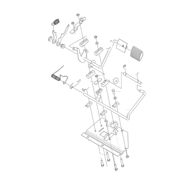 Pedalplatta kpl brake pedal assy w.o brake pedal, for pedal sensor