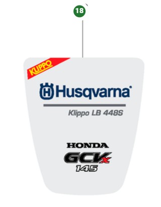 DECAL HUSQVARNA KLIPPO LB 448S