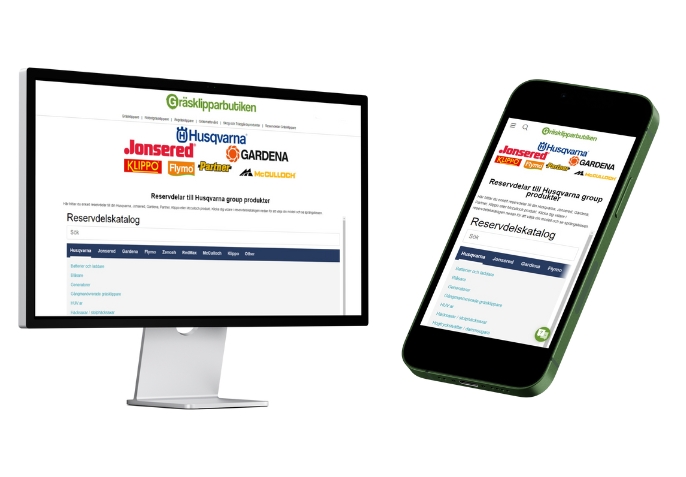 Hitta enkelt reservdelar hos Gräsklipparbutiken.se