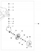 Framhjulssats 6mm Gardena Sileno R100Li, R130Li, R160Li Framhjulssats 6mm Gardena Sileno R100Li, R130Li, R160Li