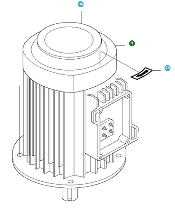 Elmotor 9,2KW, 230V