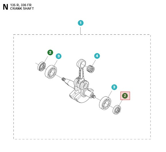 Husqvarna Tätring 12X20X4 5032602-02