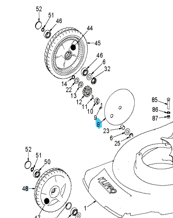 Hjulplåt Brilliant Hö, 2 Hål
