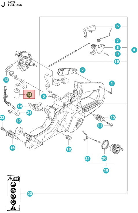 Husqvarna Bränslefilter