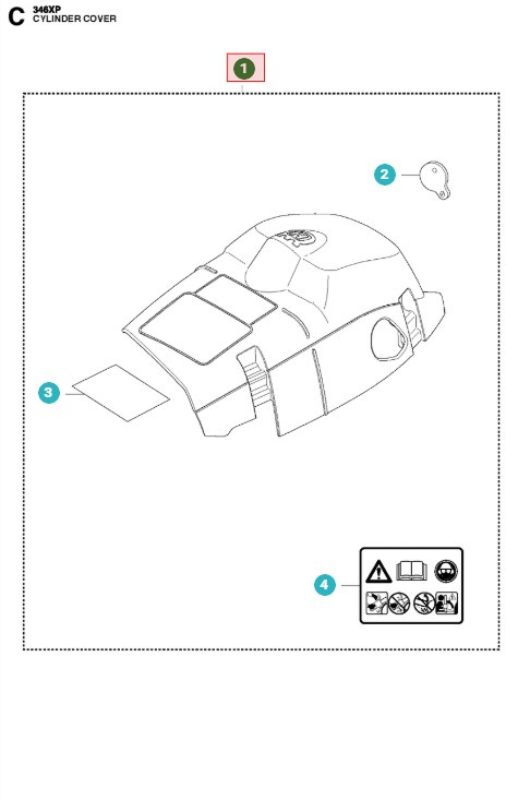 Cylinderkåpa E-Tech 5039090-02