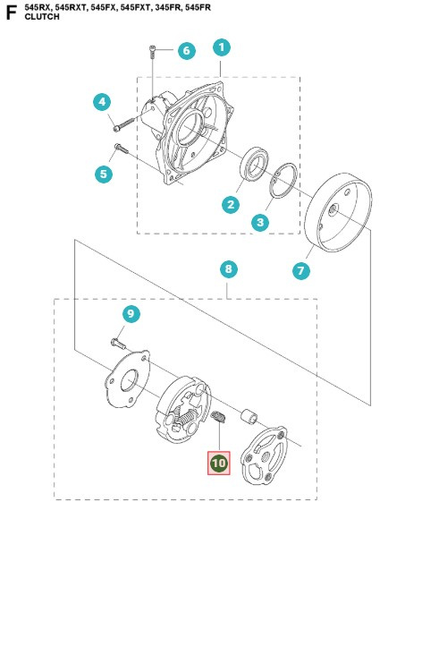 Kopplingsfjäder 5054353-02