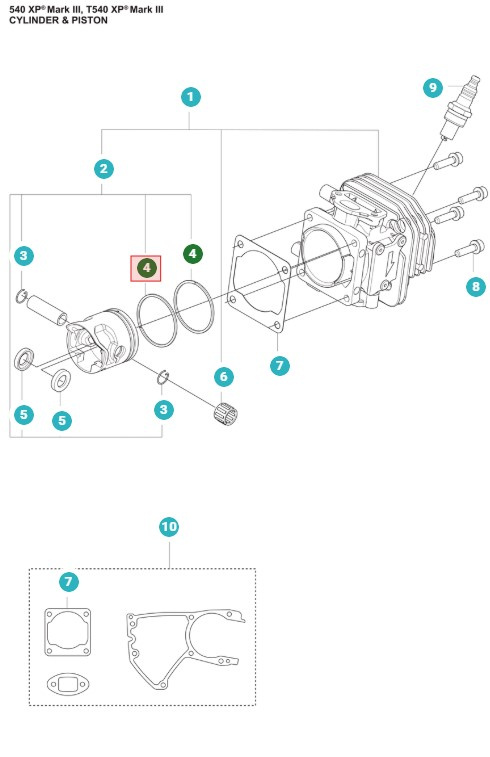 Kolvring 439, T435, 540XP Mark III, T540XP Mark III