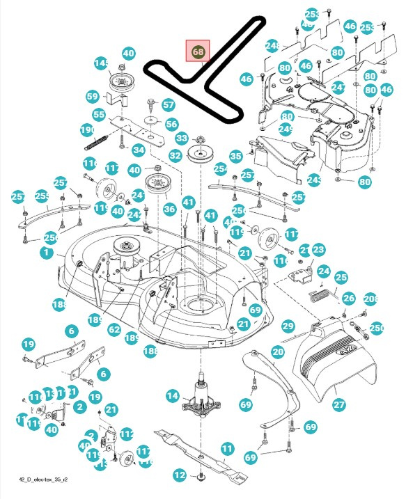 Drivrem LTH1842, LTH174, YTH130, LTH184T