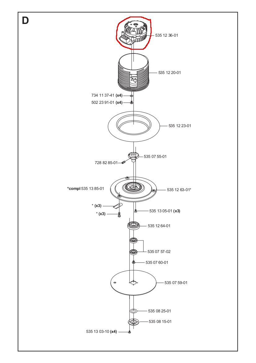Klippmotor 220AC, 230ACX, R160