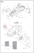 Cover air outlet battery pocket Cover air outlet battery pocket