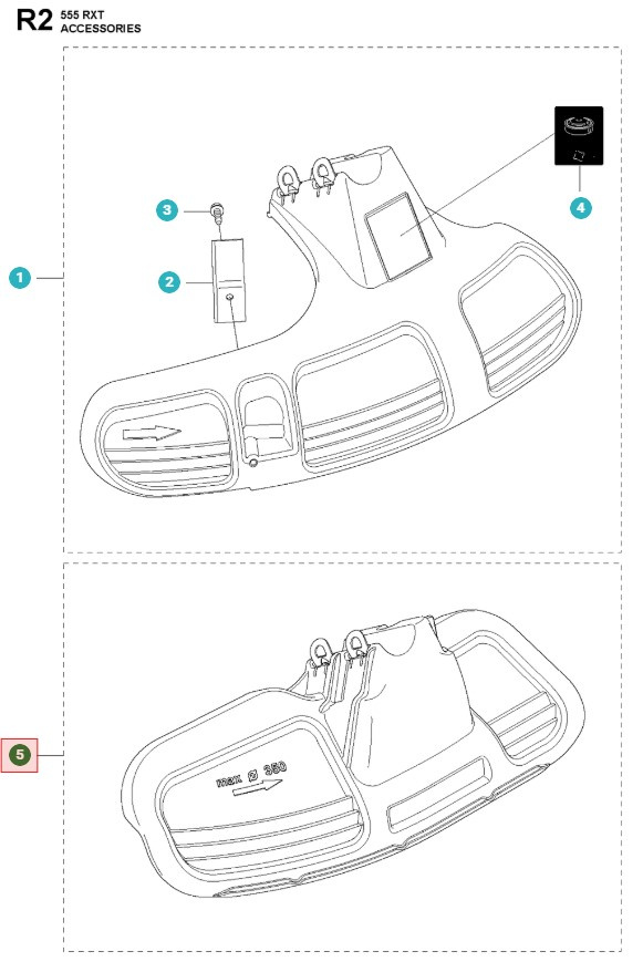 Klingskydd Gräs 355FX, 355RX, 555FX, 555RXT