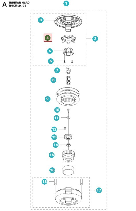 Nav Trimmerhuvud T55