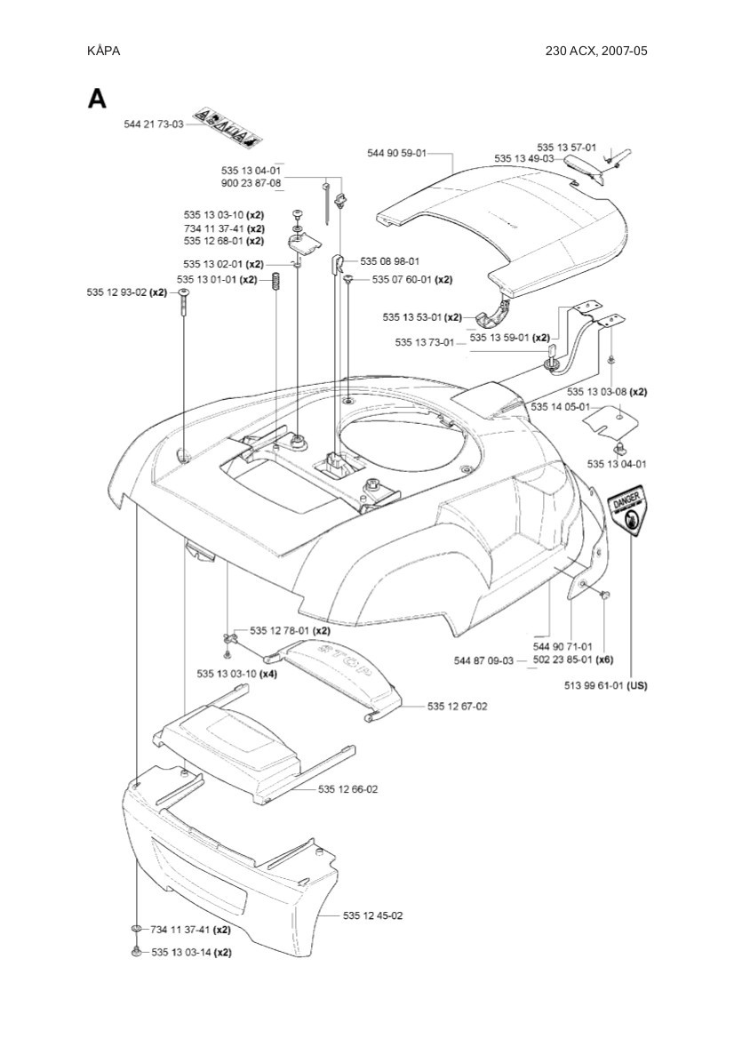 Stötfångare 230ACX