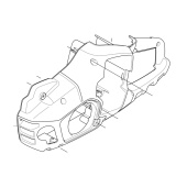 Chassi chassis left / flywheel side Chassi chassis left / flywheel side