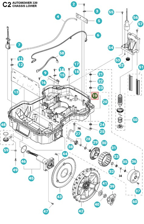 Tätningslist chassi 320, 330x, 420, 430x, 440, 450x