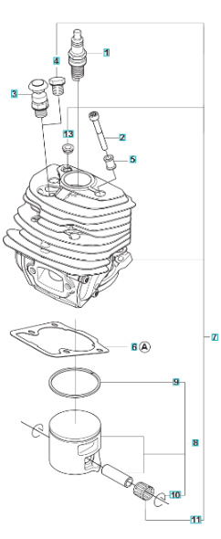 Cylinderkit Husqvarna 560XP, 562XP, CS2260