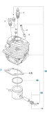 Cylinderkit Husqvarna 560XP, 562XP, CS2260 Cylinderkit Husqvarna 560XP, 562XP, CS2260