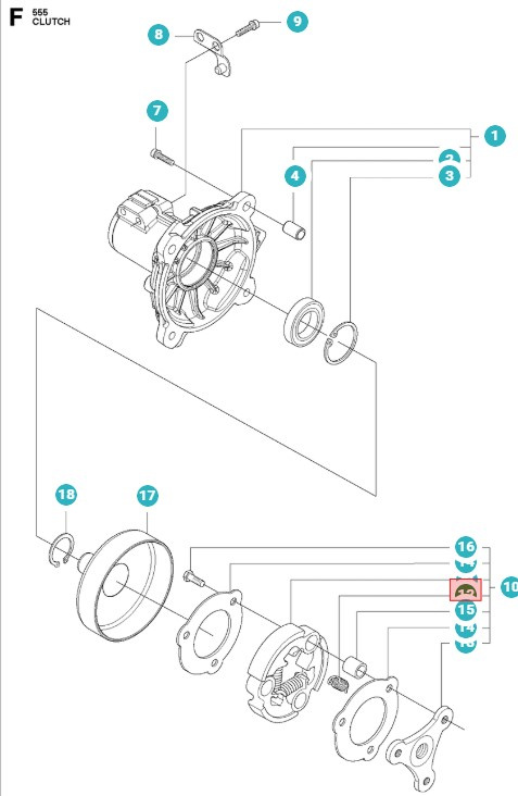 Kopplingsfjäder 5787694-01