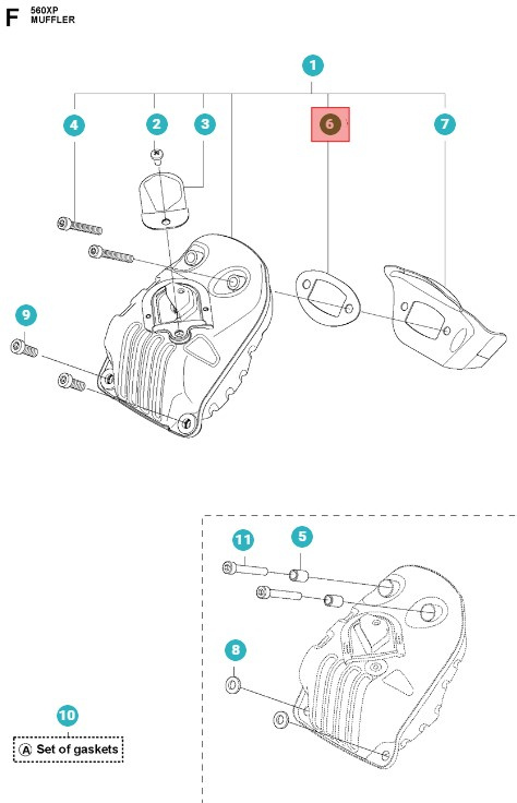 Packning Ljuddämpare